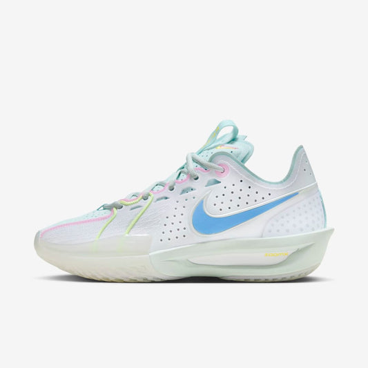 Men's Nike GT Cut 3 White Aquarius Blue Shoes