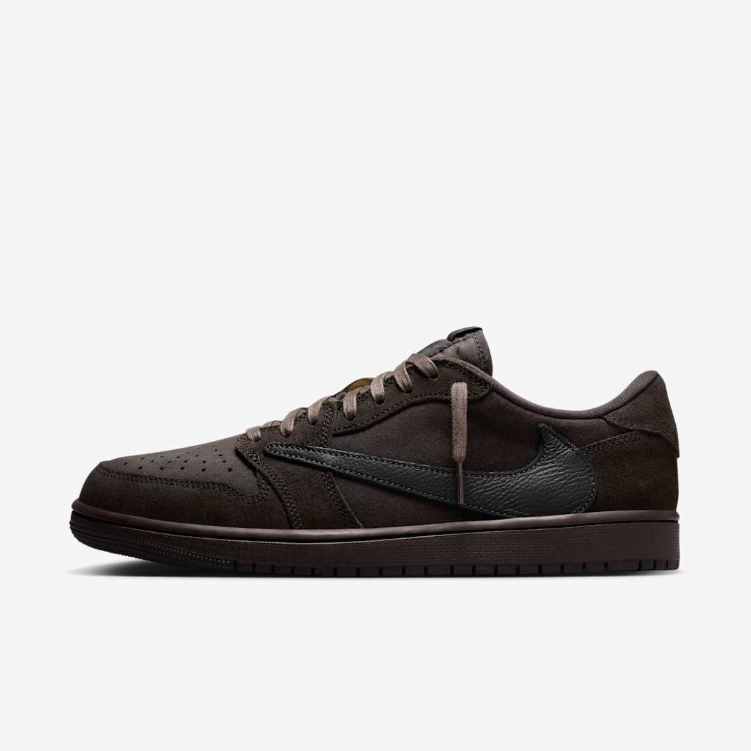 Men's Travis Scott x Air Jordan 1 Low 'Velvet Brown' Shoes