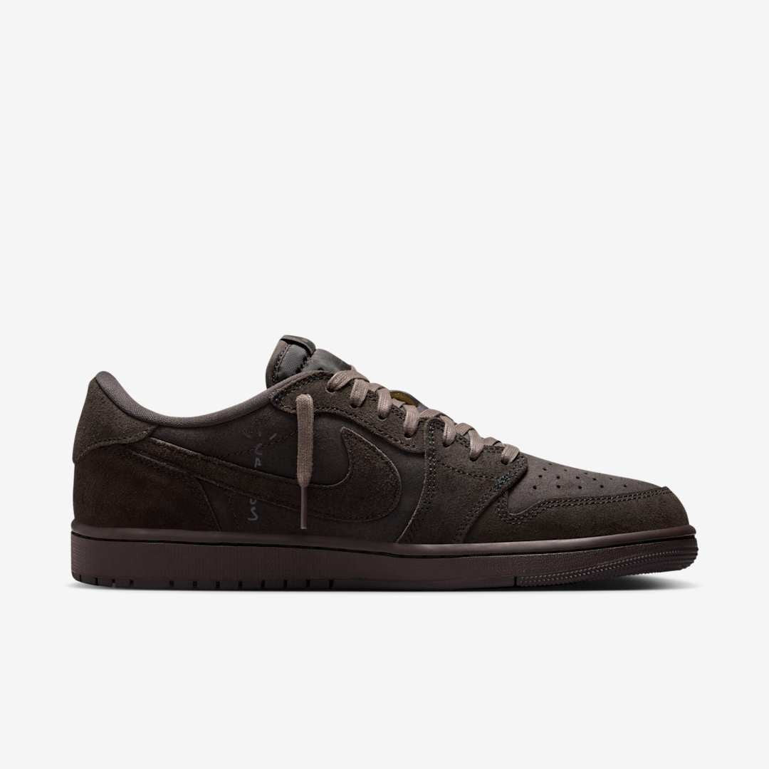 Men's Travis Scott x Air Jordan 1 Low 'Velvet Brown' Shoes