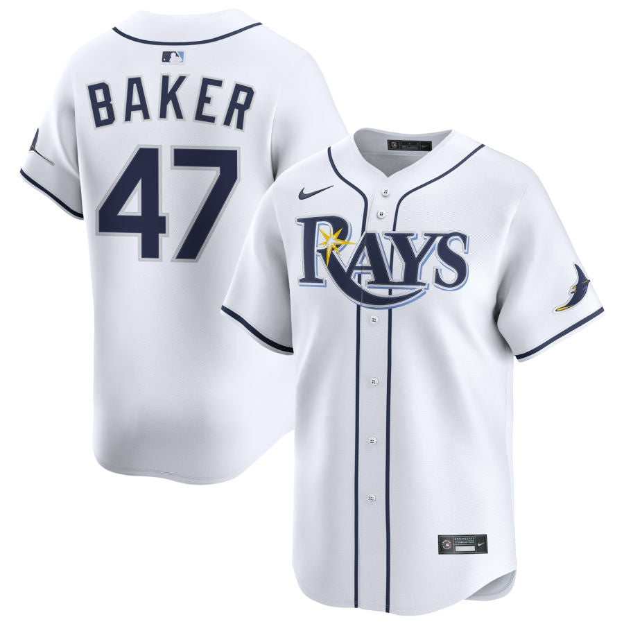 Bryan Baker Tampa Bay Rays Home Limited Jersey - White