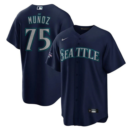 Andres Munoz Seattle Mariners 2025 All-Star Game Away Jersey- Navy