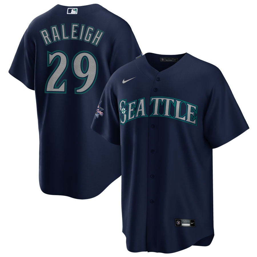 Cal Raleigh Seattle Mariners 2025 All-Star Game Away Jersey- Navy