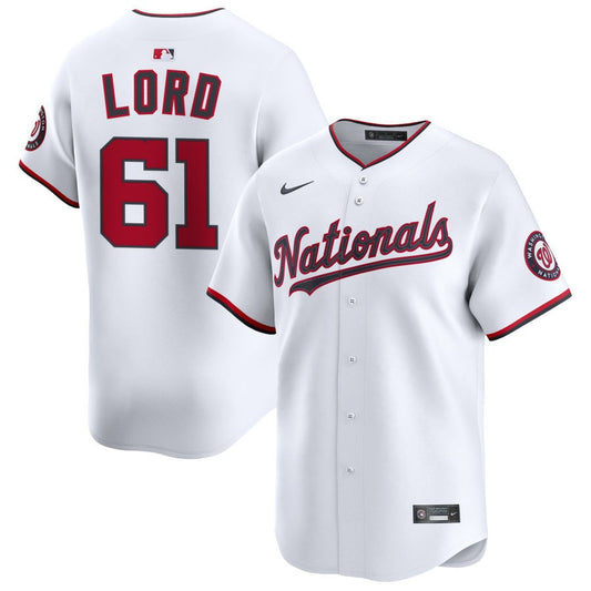 Brad Lord Washington Nationals 2025 Home Limited Jersey - White