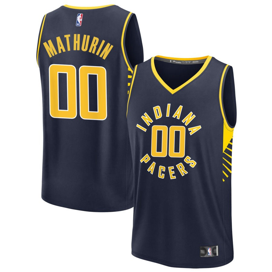 Bennedict Mathurin Indiana Pacers 2025 Icon Edition Fast Break Jersey - Navy