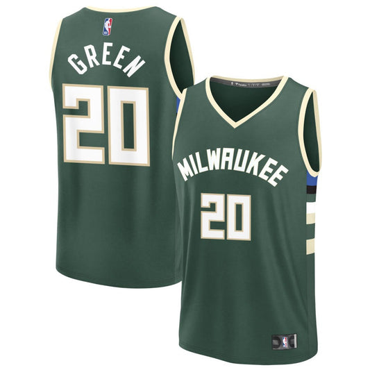 AJ Green Milwaukee Bucks 2025 Icon Edition Fast Break Jersey - Green