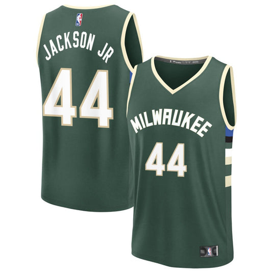 Andre Jackson Jr Milwaukee Bucks 2025 Icon Edition Fast Break Jersey - Green