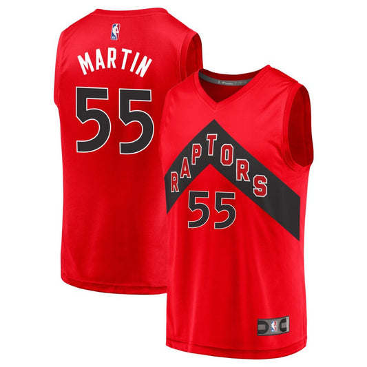 Alijah Martin Toronto Raptors 2025 Icon Edition Fast Break Jersey - Red