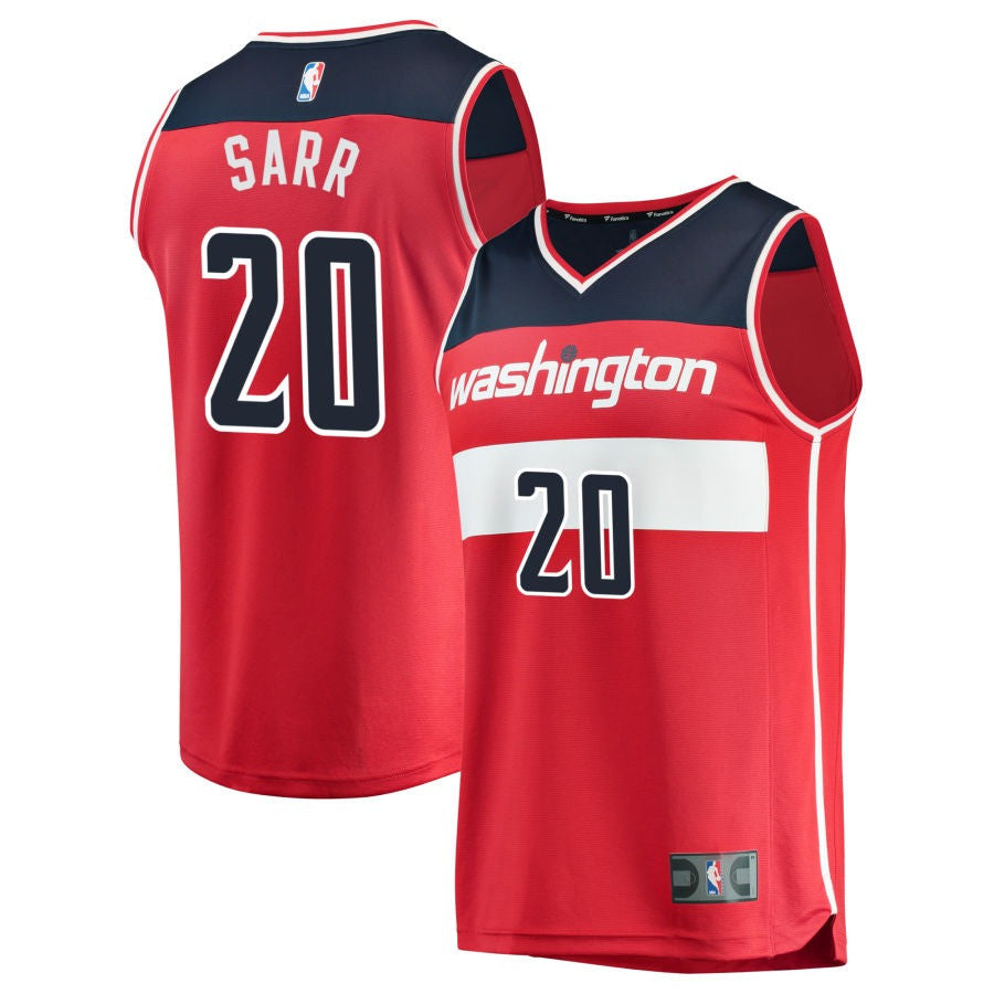 Alex Sarr Washington Wizards 2025 Icon Edition Fast Break Jersey - Red