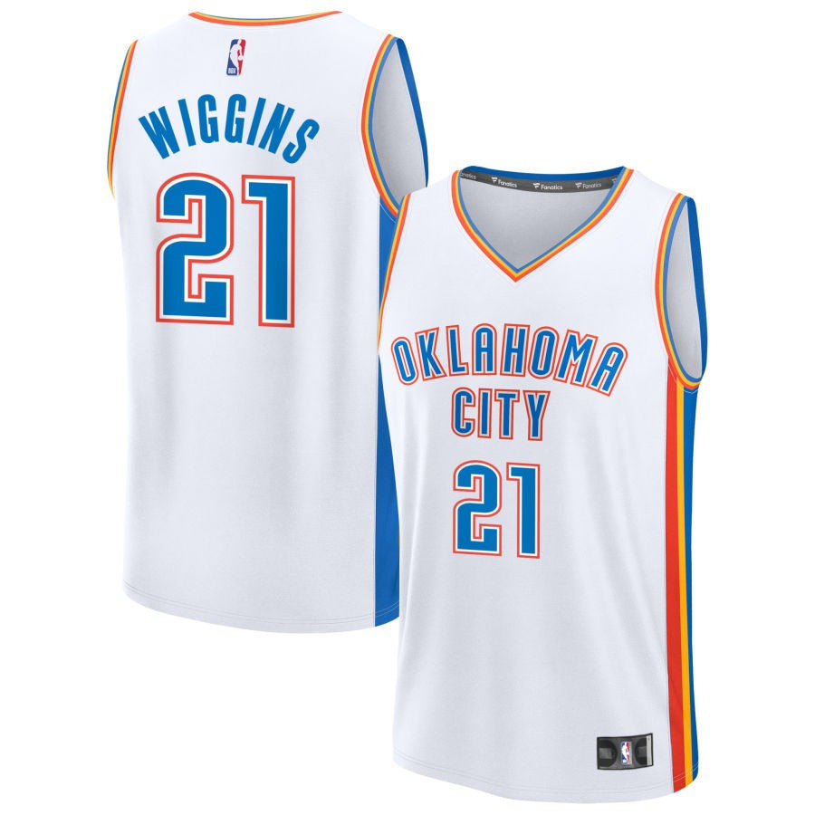 Aaron Wiggins Oklahoma City Thunder 2025 Association Edition Fast Break Jersey - White