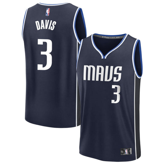 Anthony Davis Dallas Mavericks 2025 Statement Edition Fast Break Jersey - Navy