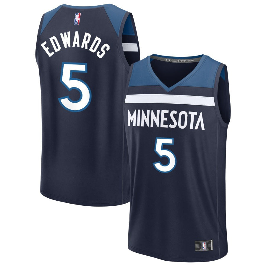 Anthony Edwards Minnesota Timberwolves 2025 Icon Edition Fastbreak Jersey - Navy