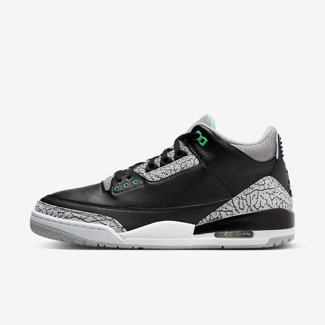 Men's Air Jordan 3 Green Glow Shoes