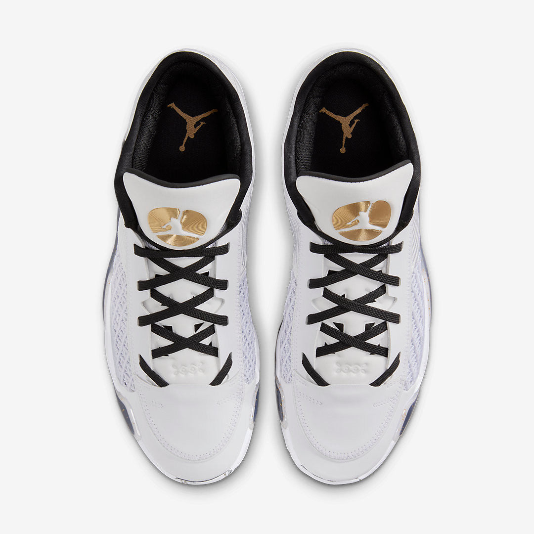 Men's Nike Air Jordan 38 White Metallic Gold Shoes