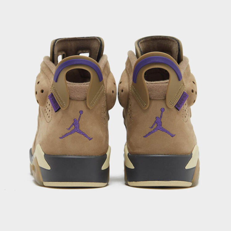Men's Air Jordan 6 Brown Kelp Shoes