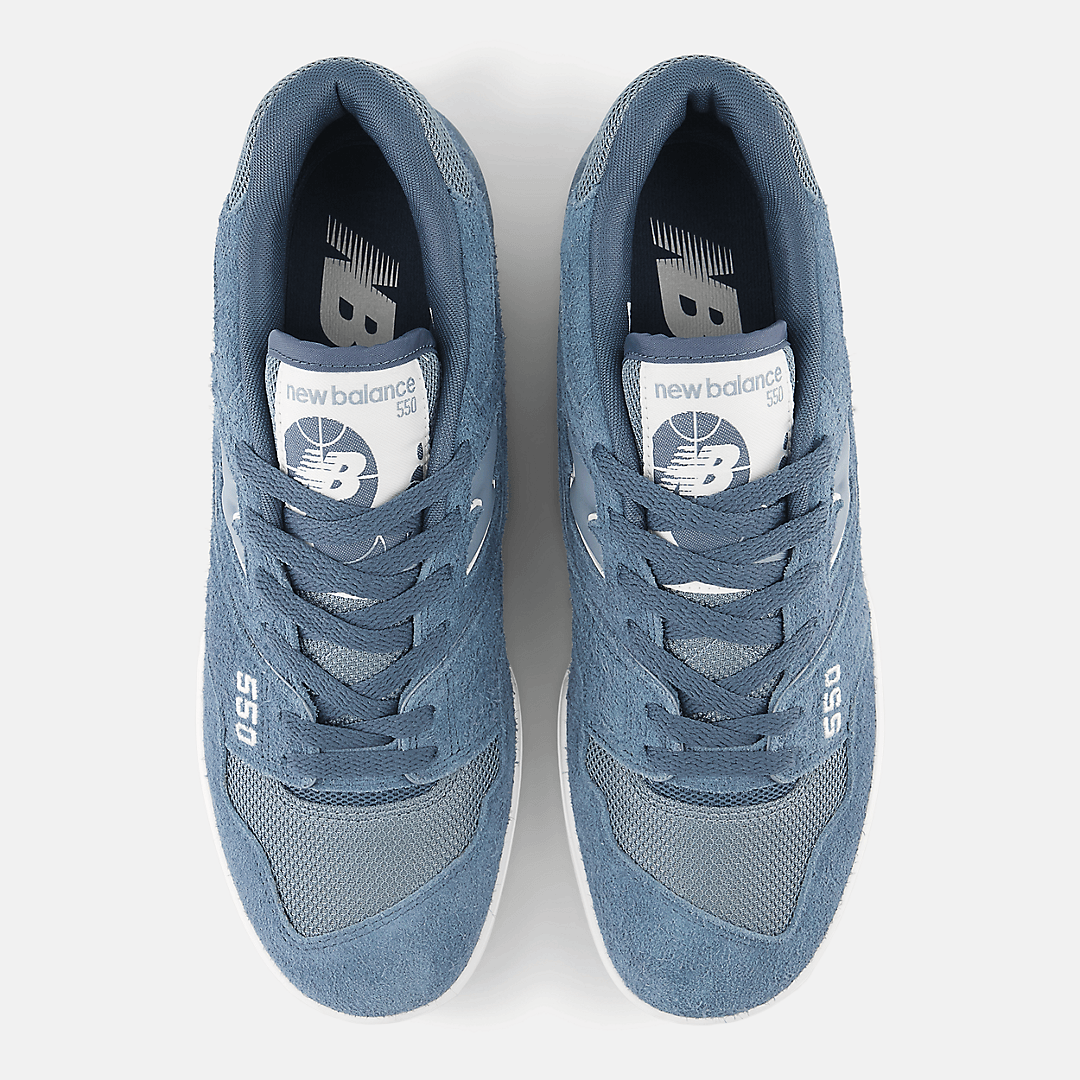 Men's New Balance 550 Blue Suede Shoes