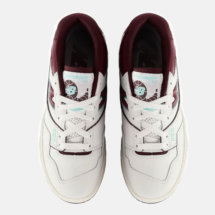 Men's New Balance 550 Burgundy Shoes