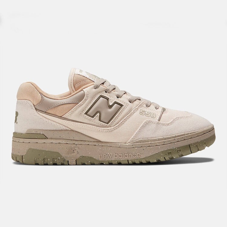 Men's New Balance 550 Cream Canvas Shoes