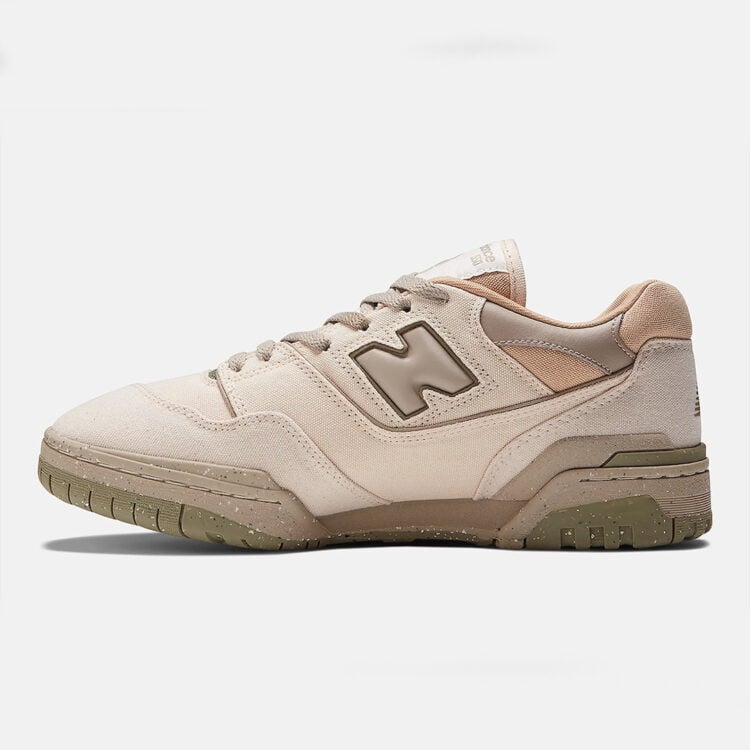 Men's New Balance 550 Cream Canvas Shoes