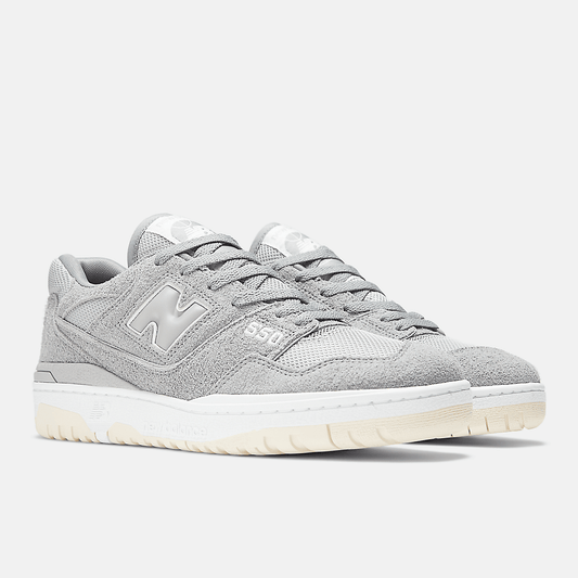 Men's New Balance 550 Grey Suede Shoes