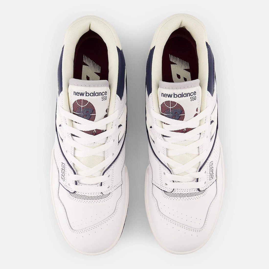 Men's New Balance 550 White Indigo Shoes