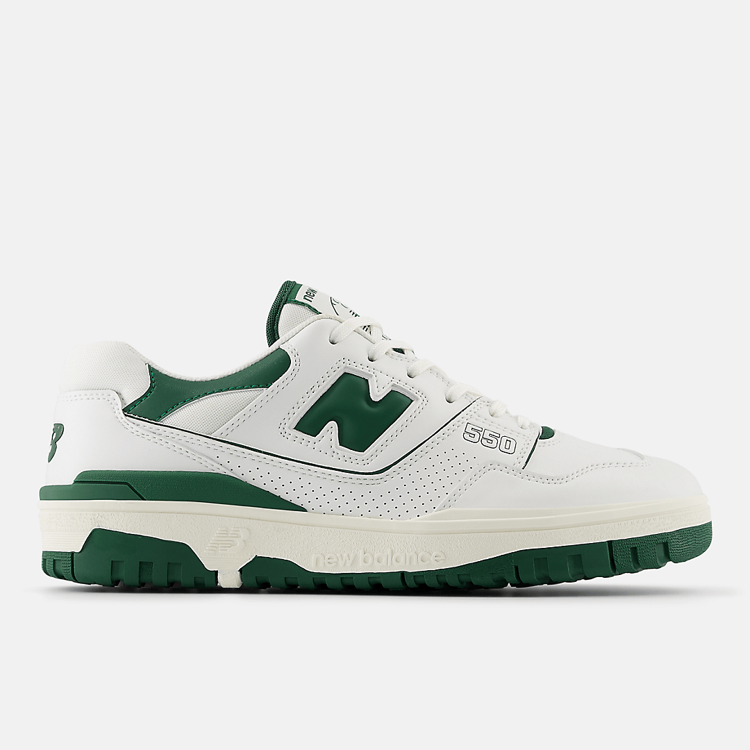 Men's New Balance 550 White Green Shoes