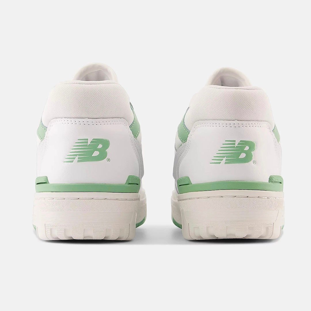 Men's New Balance 550 White Mint Green Shoes