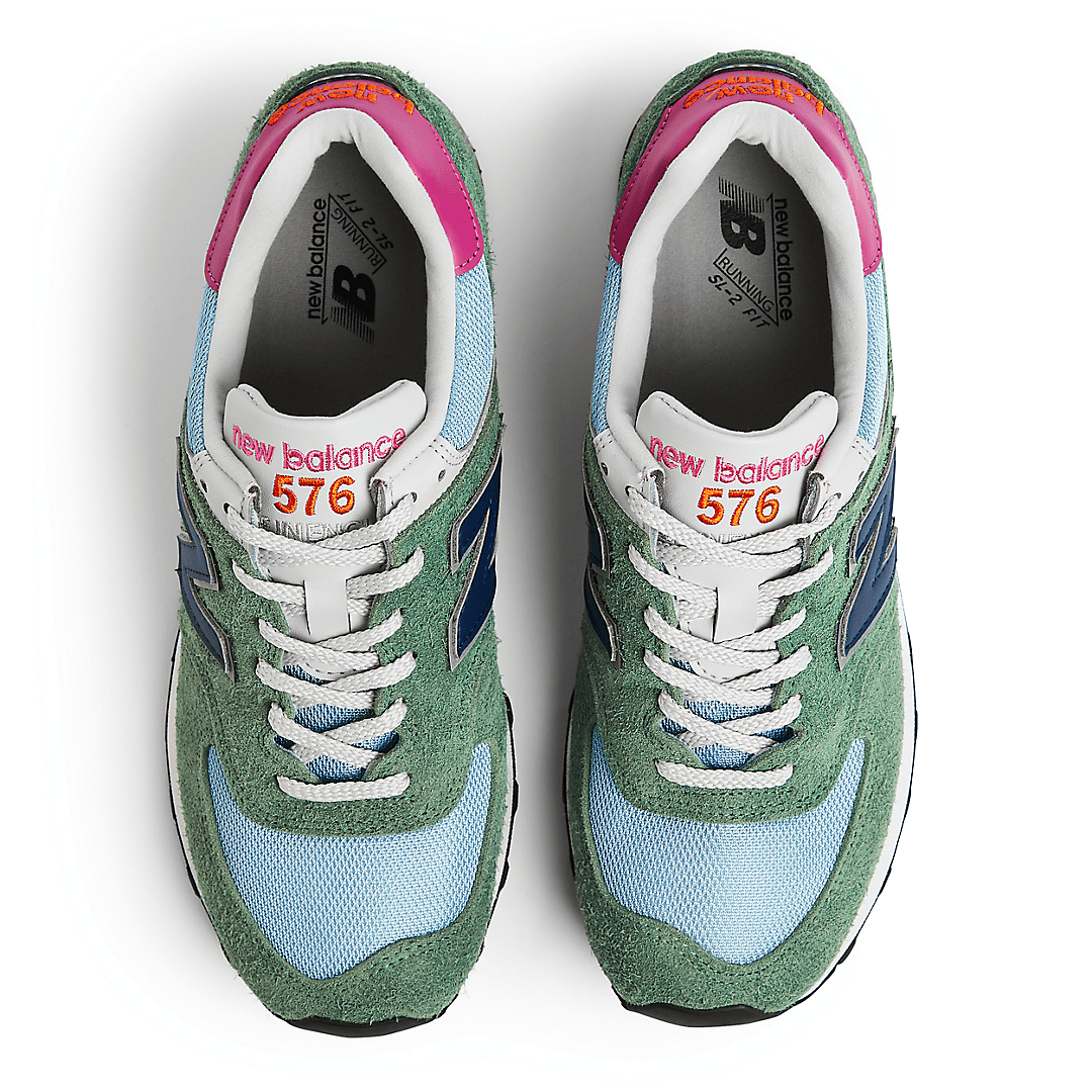 Men's New Balance 576 Green Stone Blue Shoes