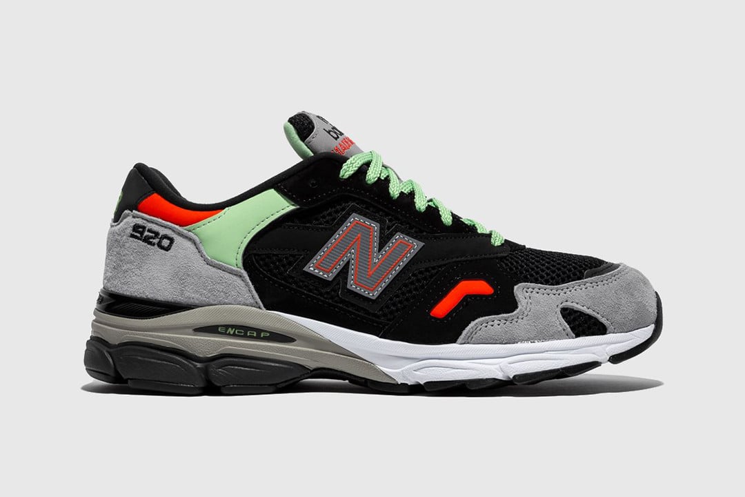 Men's New Balance 920 Black Grey Mint Shoes
