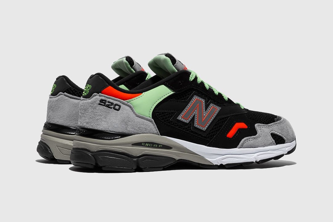 Men's New Balance 920 Black Grey Mint Shoes