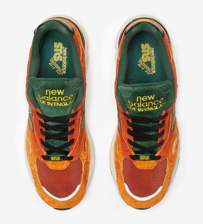 Men's New Balance 920 Forest Green And Orange Shoes