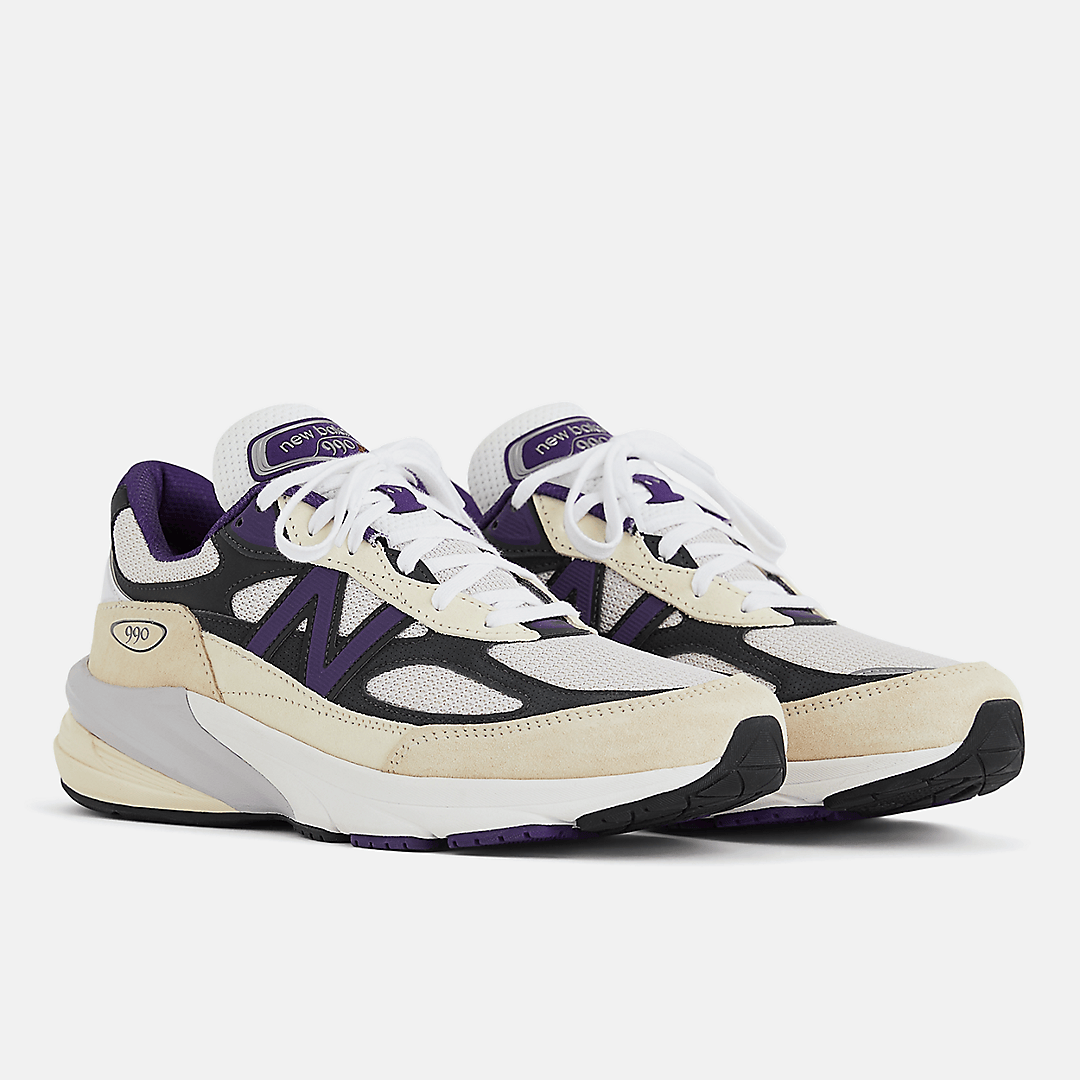 Men's New Balance 990v6 Black Plum Shoes