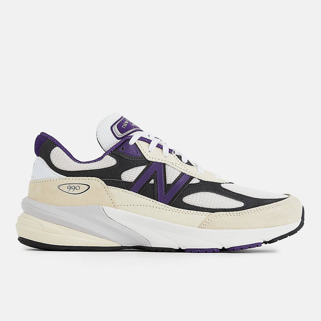 Men's New Balance 990v6 Black Plum Shoes