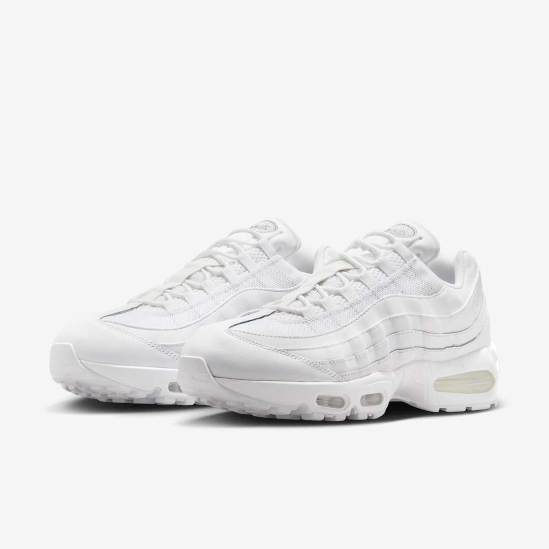 Men's Nike Air Max 95 Triple White Shoes