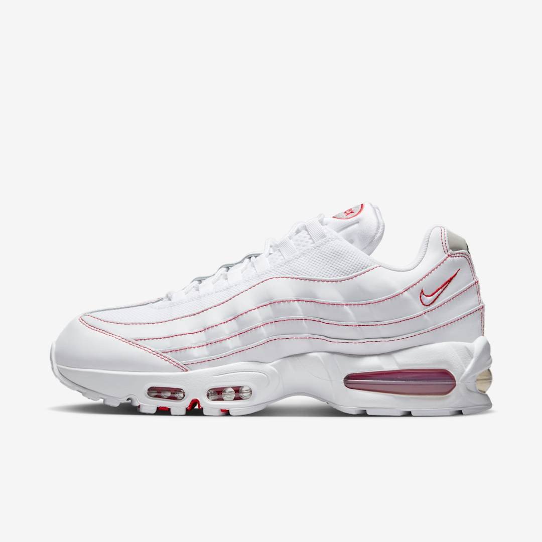 Men's Nike Air Max 95 White University Red Shoes