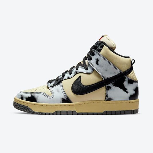 Men's Nike Dunk High Black Acid Wash Shoes