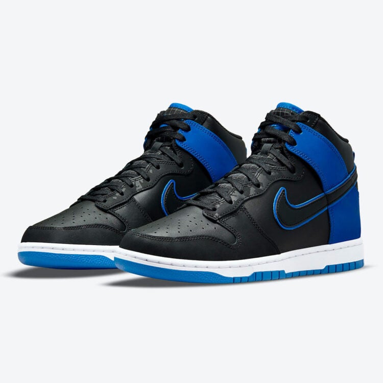 Men's Nike Dunk High Blue Camo Shoes