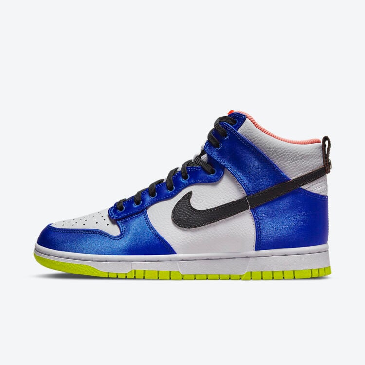 Men's Nike Dunk High Blue Satin Shoes