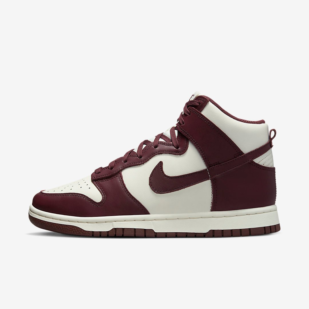 Men's Nike Dunk High Burgundy Crush Shoes