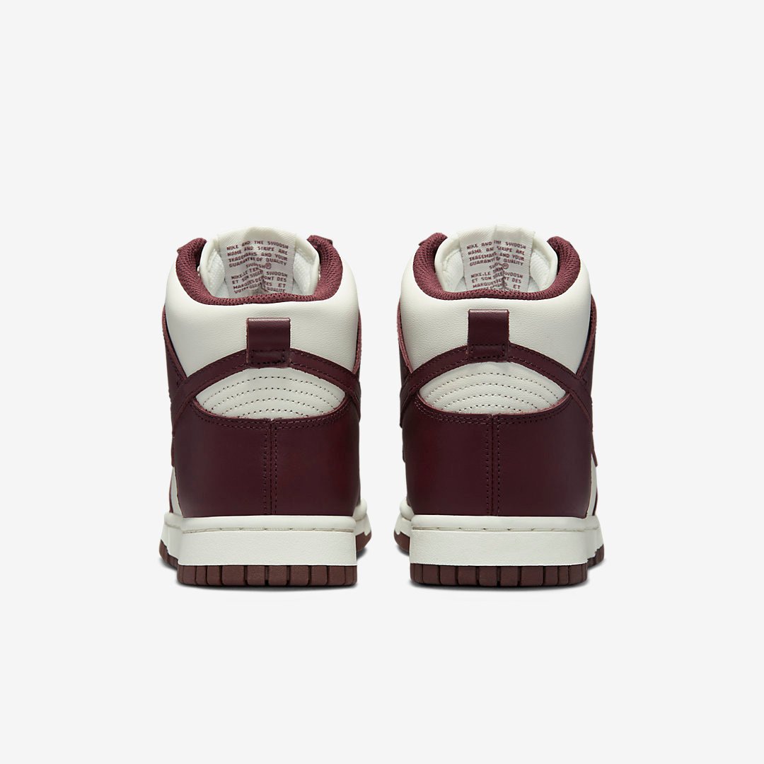 Men's Nike Dunk High Burgundy Crush Shoes