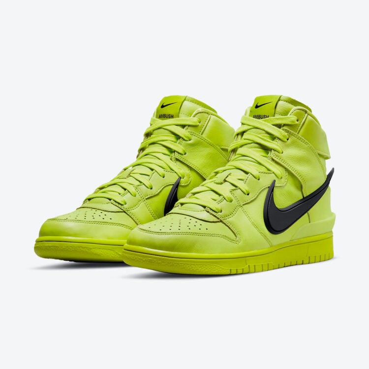 Men's Nike Dunk High Flash Lime Shoes