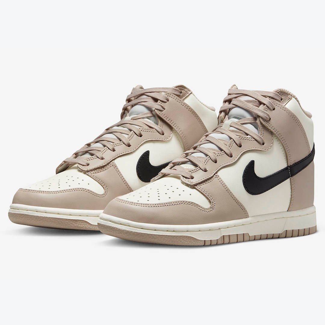 Men's Nike Dunk High Fossil Stone Shoes