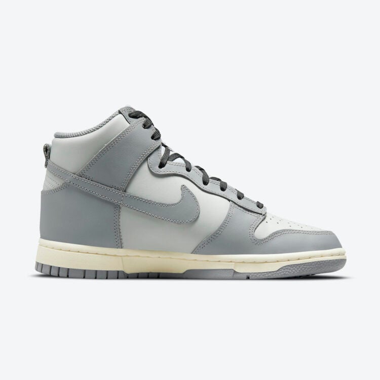 Men's Nike Dunk High Grey White Shoes