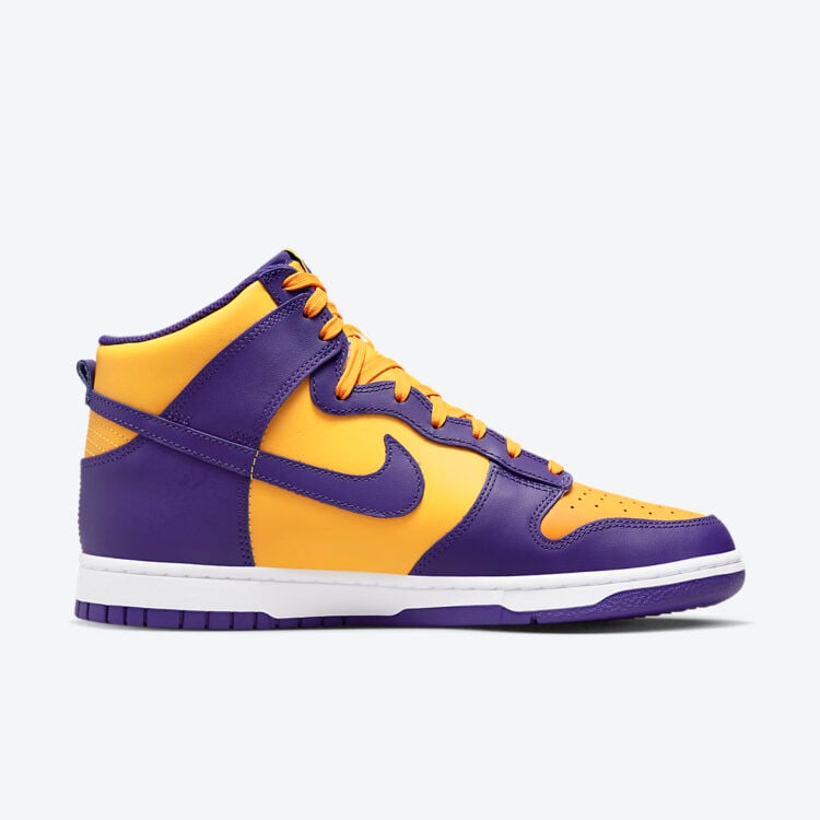 Men's Nike Dunk High Lakers Shoes