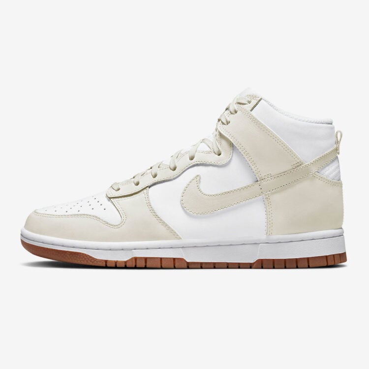 Men's Nike Dunk High Sail Gum Shoes