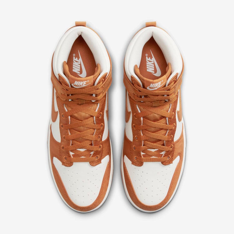 Men's Nike Dunk High Satin Curry Shoes