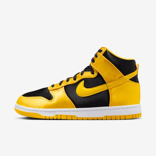 Men's Nike Dunk High Satin Goldenrod Shoes