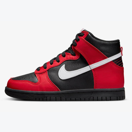 Men's Nike Dunk High University Red & Black Shoes