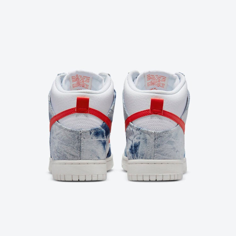 Men's Nike Dunk High Washed Denim Shoes