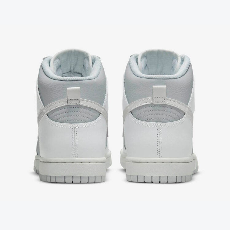 Men's Nike Dunk High White And Grey Shoes