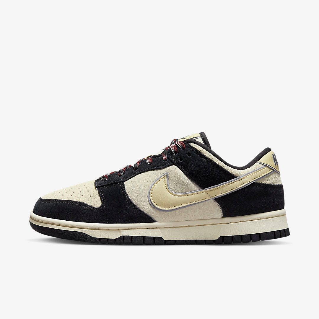 Men's Nike Dunk Low Black Suede Shoes